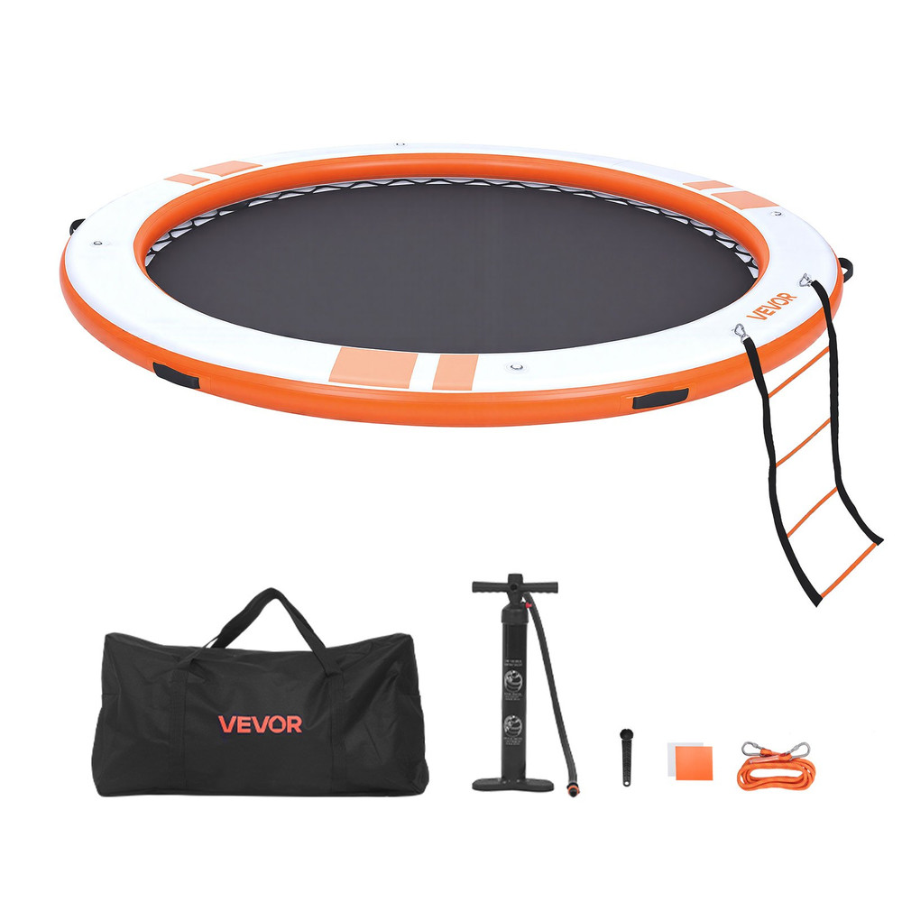 Inflatable Floating Dock, 10 FT Inflatable Dock Platform, Orange