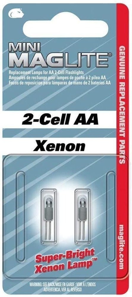 Replacement Lamps for -Cell AA Mini Flashlight, -Pack