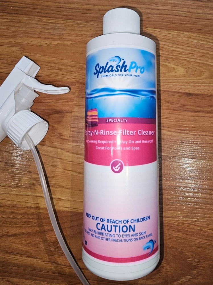 Splash Pro Spray N Rinse Filter Cleaner 1 Pt
