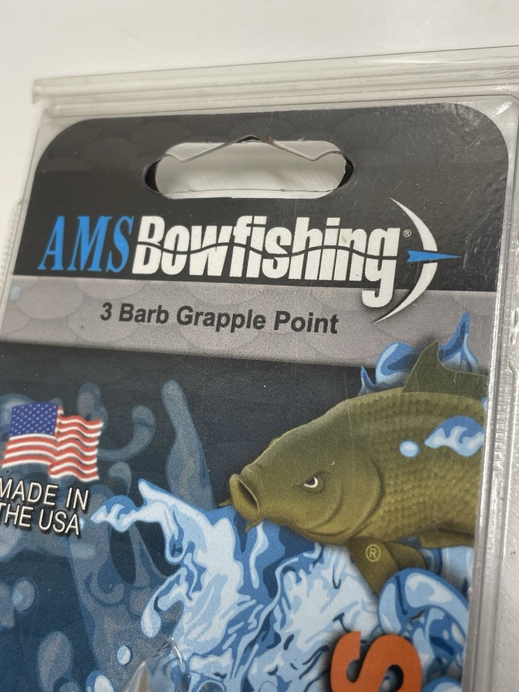 AMS Bowfishing 3 Barb Grapple Point Single Pack