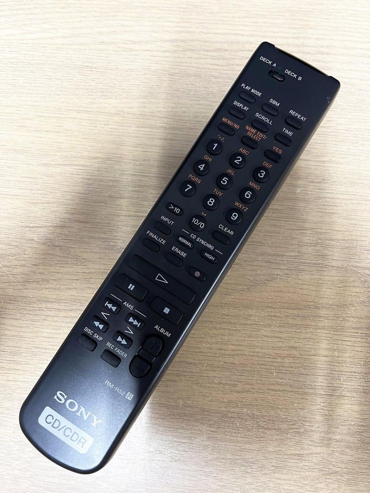 SONY CD/CDR deck remote control RM-R52