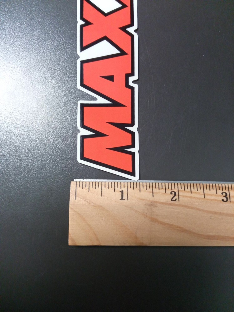 6.5" Maxxis Decal/Sticker Orange/Black/White