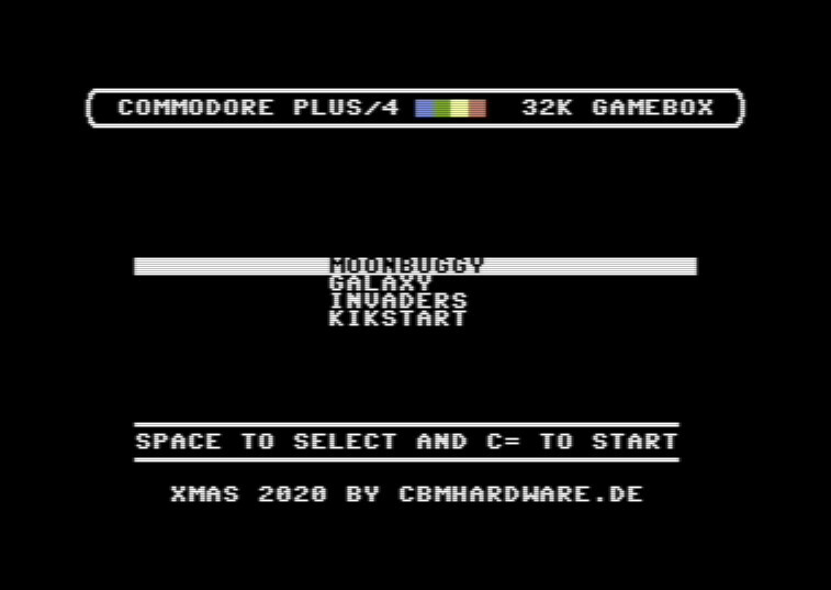 32k gamebox game cartridge for Commodore 16, Plus/4