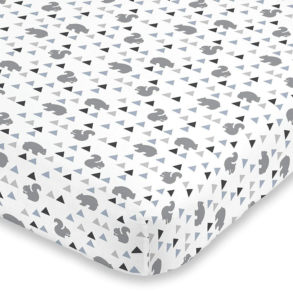 Mountain Patchwork 6pc. (w/Mobile) Crib Bedding Set Bedding by NoJo