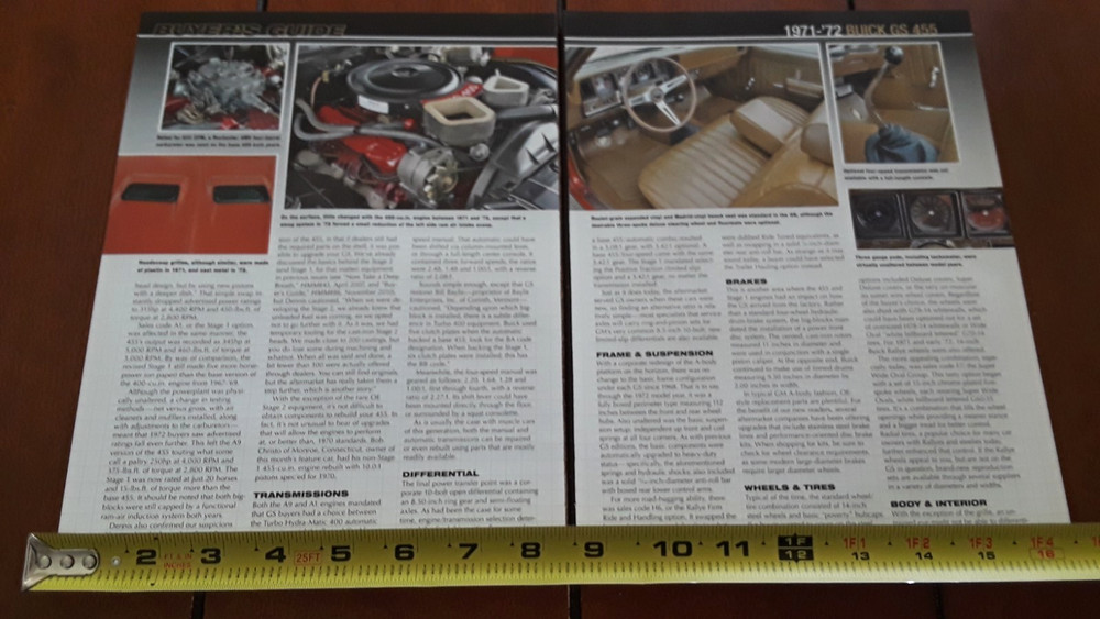 1971 - 1972 BUICK GS 455 - ORIGINAL 2011 ARTICLE