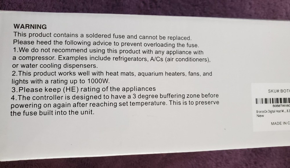 Heat Mat Thermostat