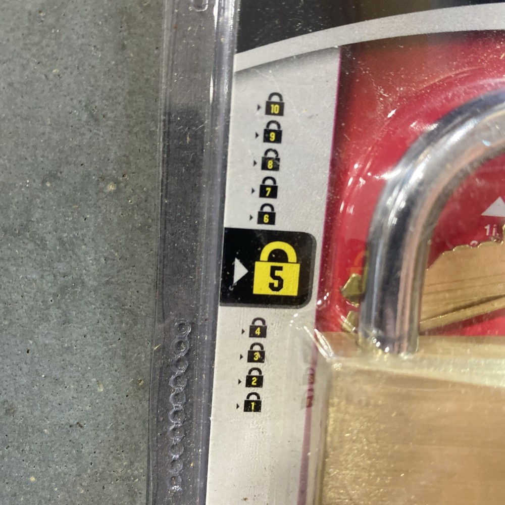 Master Lock Tough Under Fire 150D 2in Wide Solid Brass Body Security Padlock