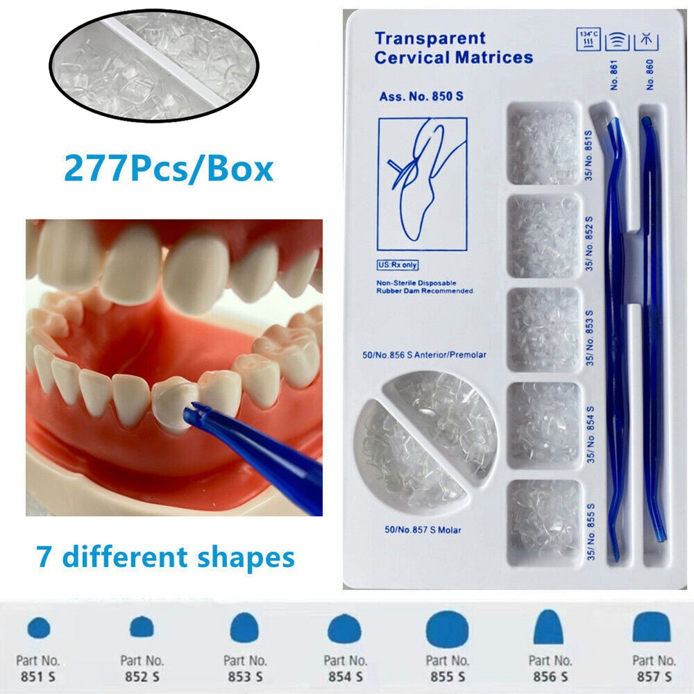 Dental Transparent Cervical Matrices Retractor Matrix Composite Gingival Veneer