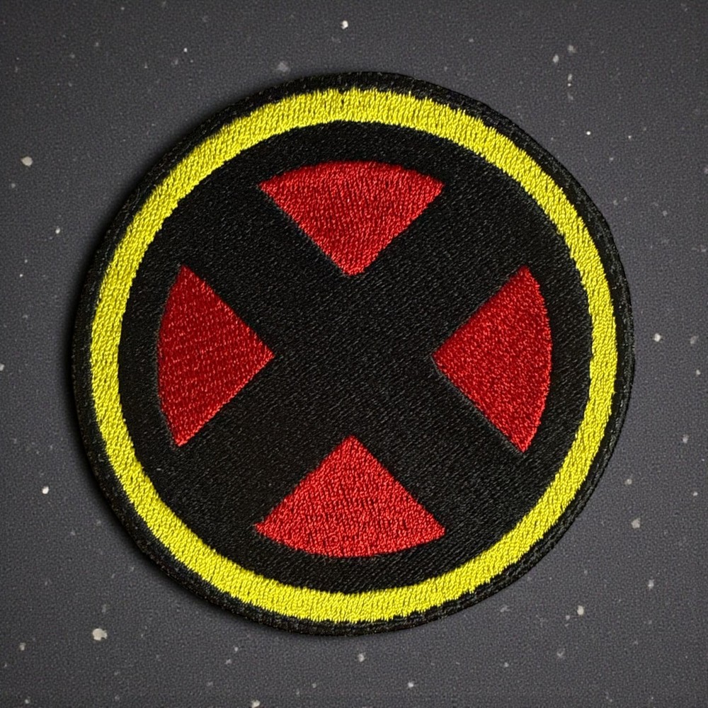 X-Men Marvel Logo Embroidery Patch 3.52" X 3.51"