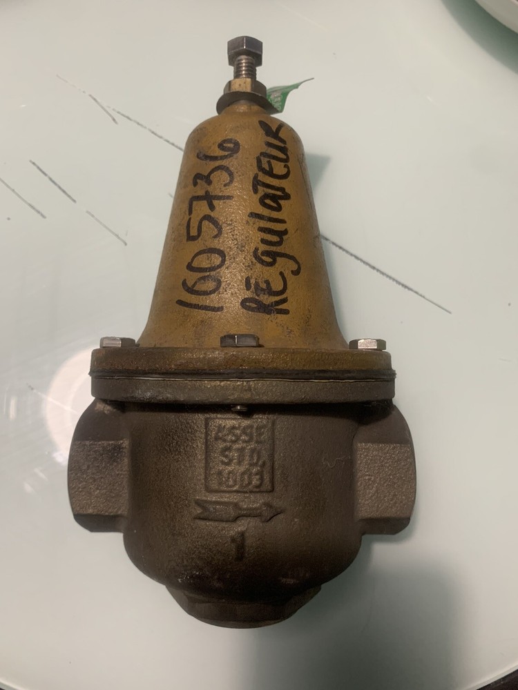 WATTS LF-223 Pressure Reducing Valve 1" NPT / Set @ 50-psi / Range 25-75 psi