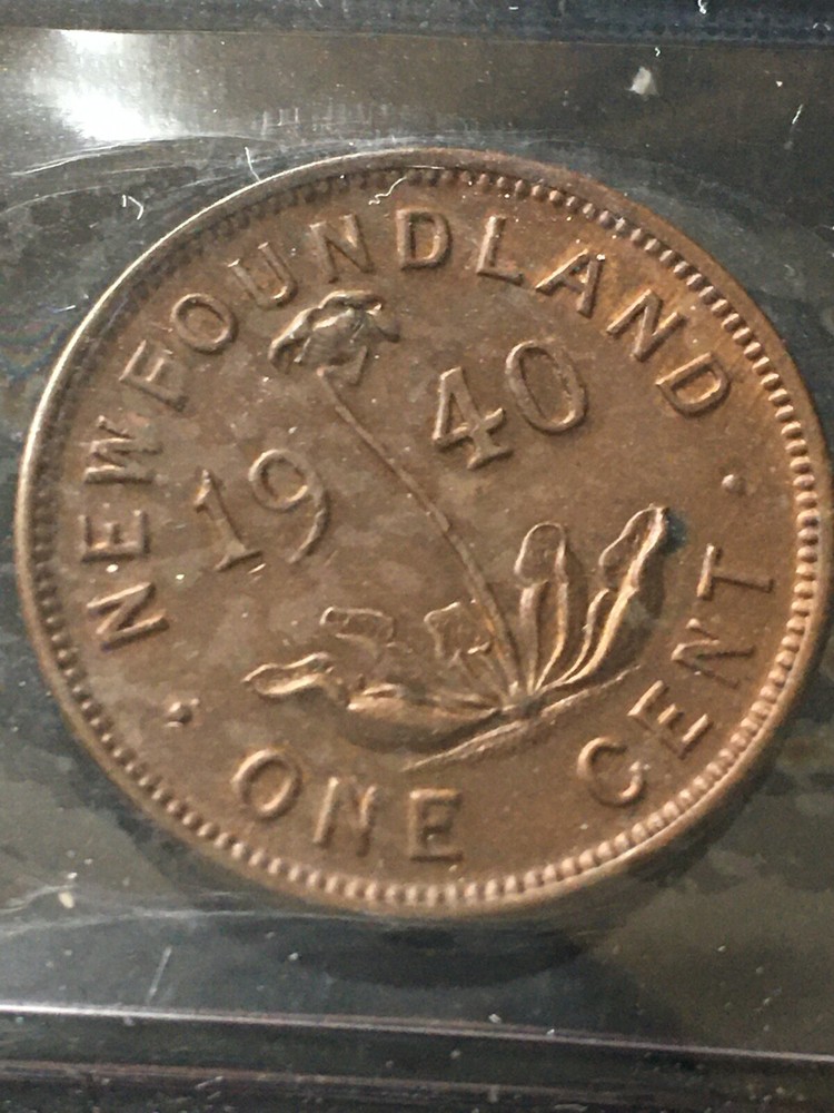 1940 ICCS Graded Newfoundland One Cent **AU-50**