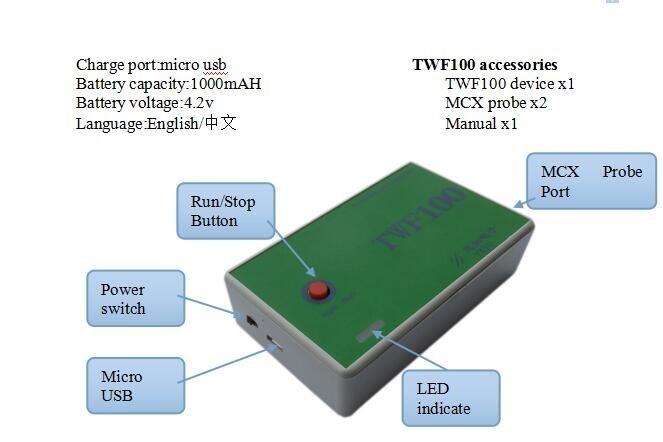 2CH USB Digital Oscilloscope PC Mini Bluetooth Support For Android Mobile PAD