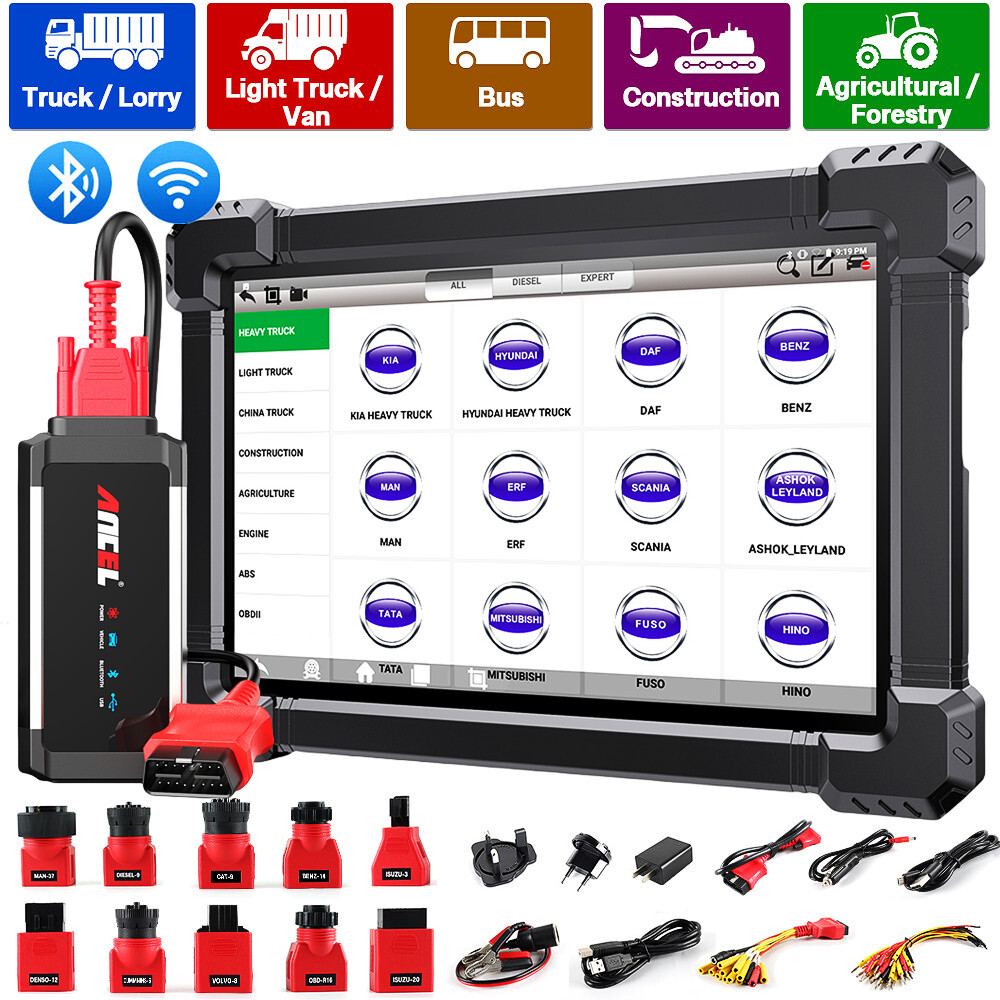 Heavy Duty Truck Diesel Scanner Diagnostic Tool OBD Full System DPF Regen Coding
