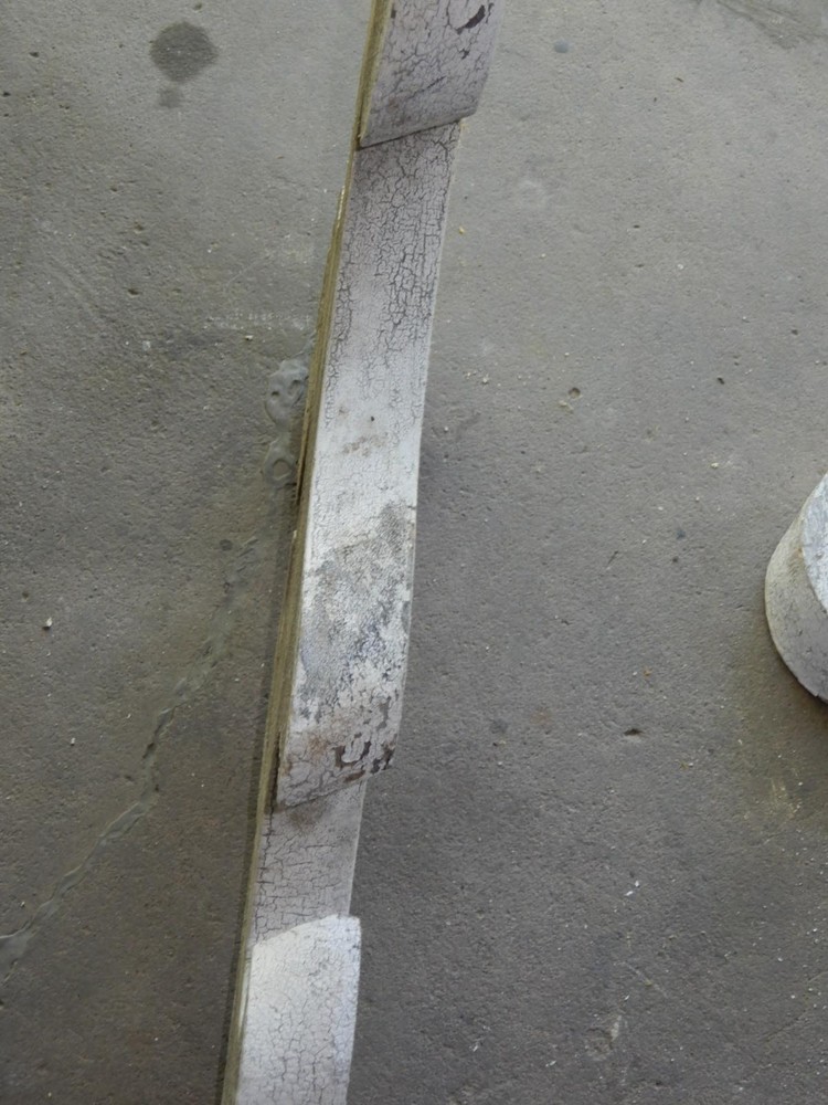 2 LARGE ANTIQUE ARCHITECTURAL CORBELS CHIPPY WHITE CIRCA 1850 3