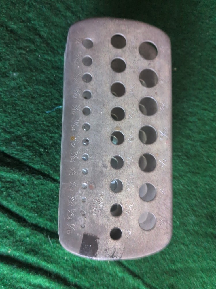 Vintage Metal Drill Bit Organizer