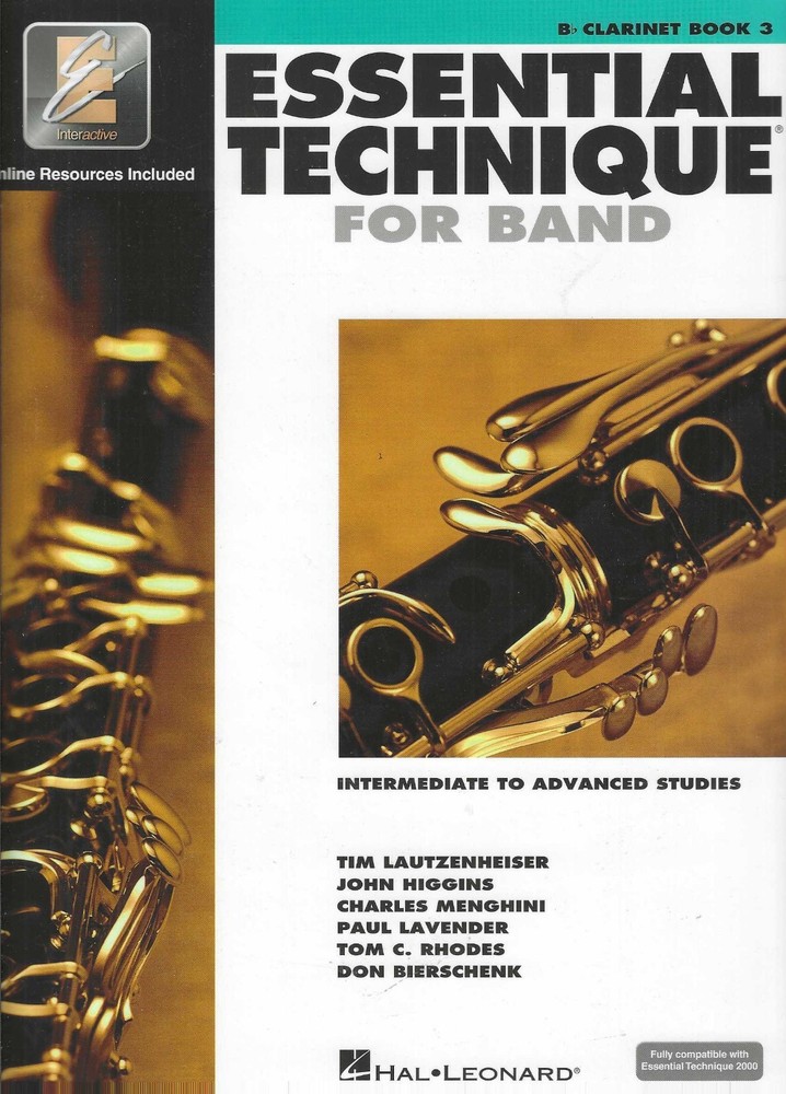 Essential Technique for Band Bb Clarinet Book 3 W/Interactive Online Resources
