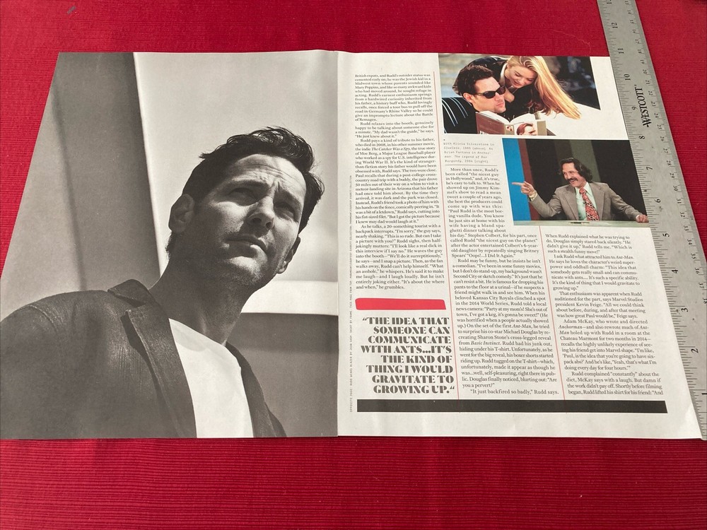 Actor Paul Rudd 8-page 2018 Print Article