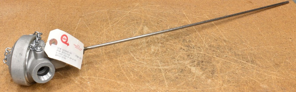 Pyco E-250-304-D-24-2-2A, Temperature Sensor Thermocouple Probe, Length 24 Inch