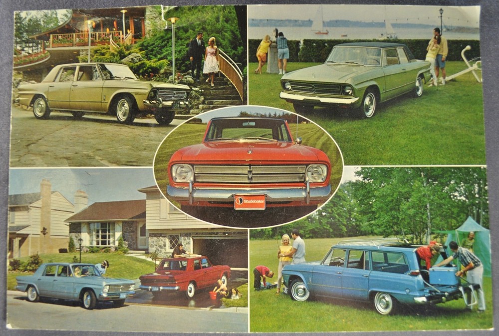 1966 Studebaker Large Postcard Cruiser Daytona Wagonaire Commander Original 66