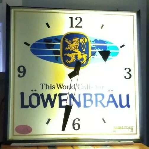 Lighted Lowenbrau Vintage Clock