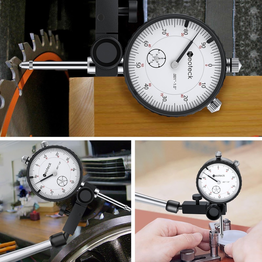 Neoteck 1" Dial Indicator Set + 0.15'' Coaxial Centering