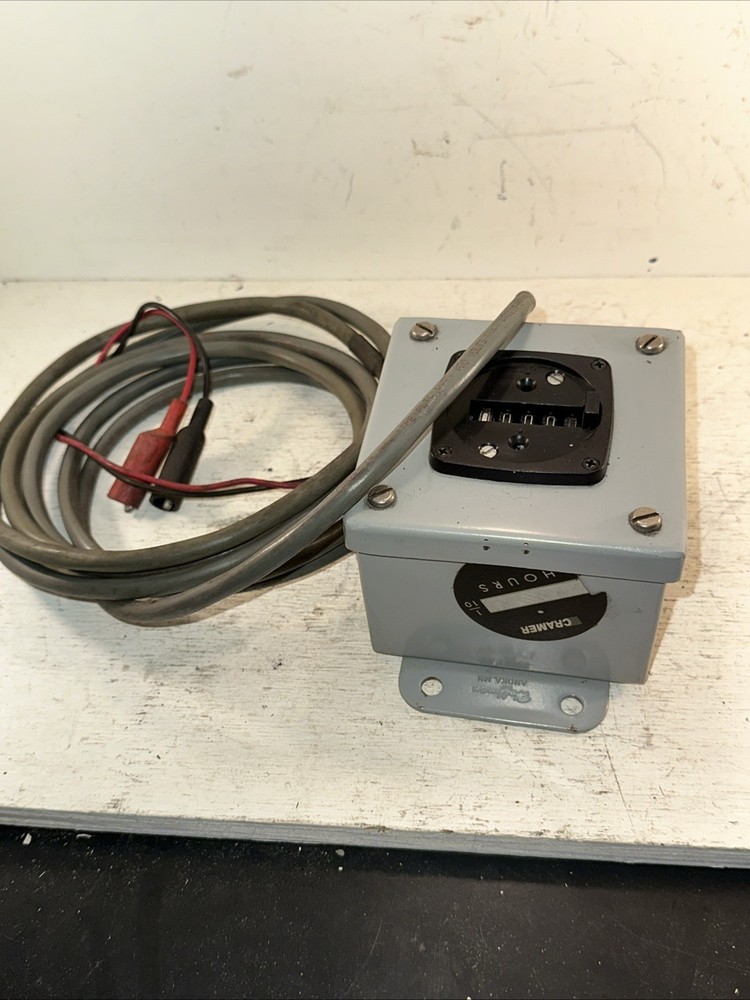 Cramer Controls Hour Meter Run Time Elapsed Time Gauge Industrial Hoffman Box