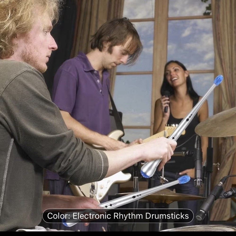 Electronic Drumsticks Percussion Drumsticks Air Percussion Sticks Silver