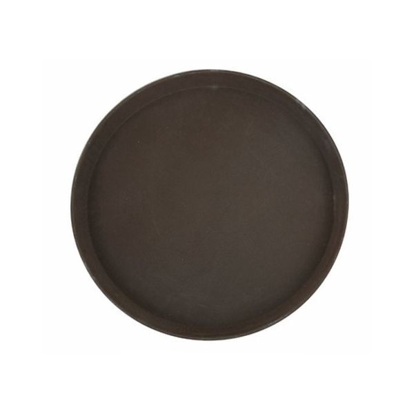 Winco TRH-16 16 Round Serving Tray | Brown