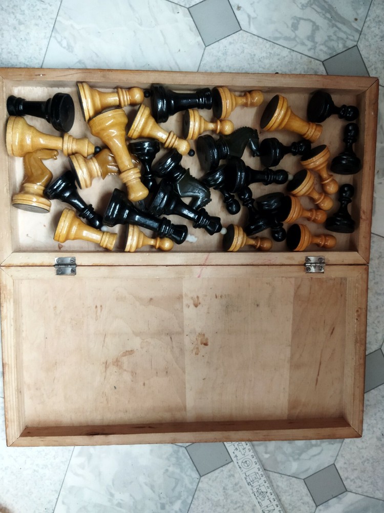 Vintage soviet old chess