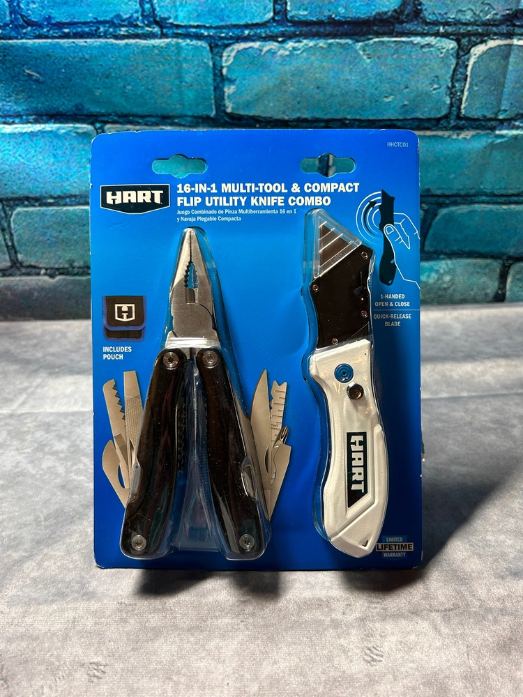 16-in-1 Multitool and Compact Flip Utility Knife