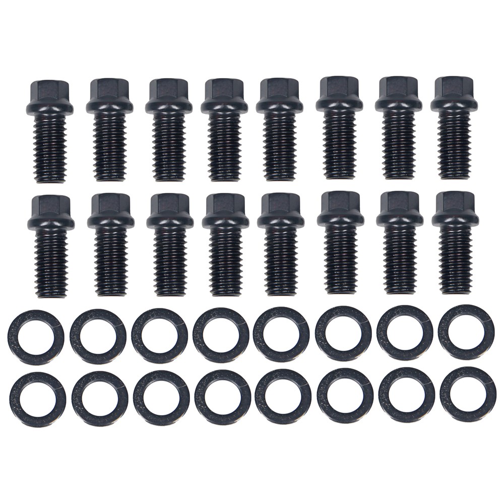 ARP Header Bolt Kit 3/8"-16 X 3/4" 6-Point Black Set Of 16