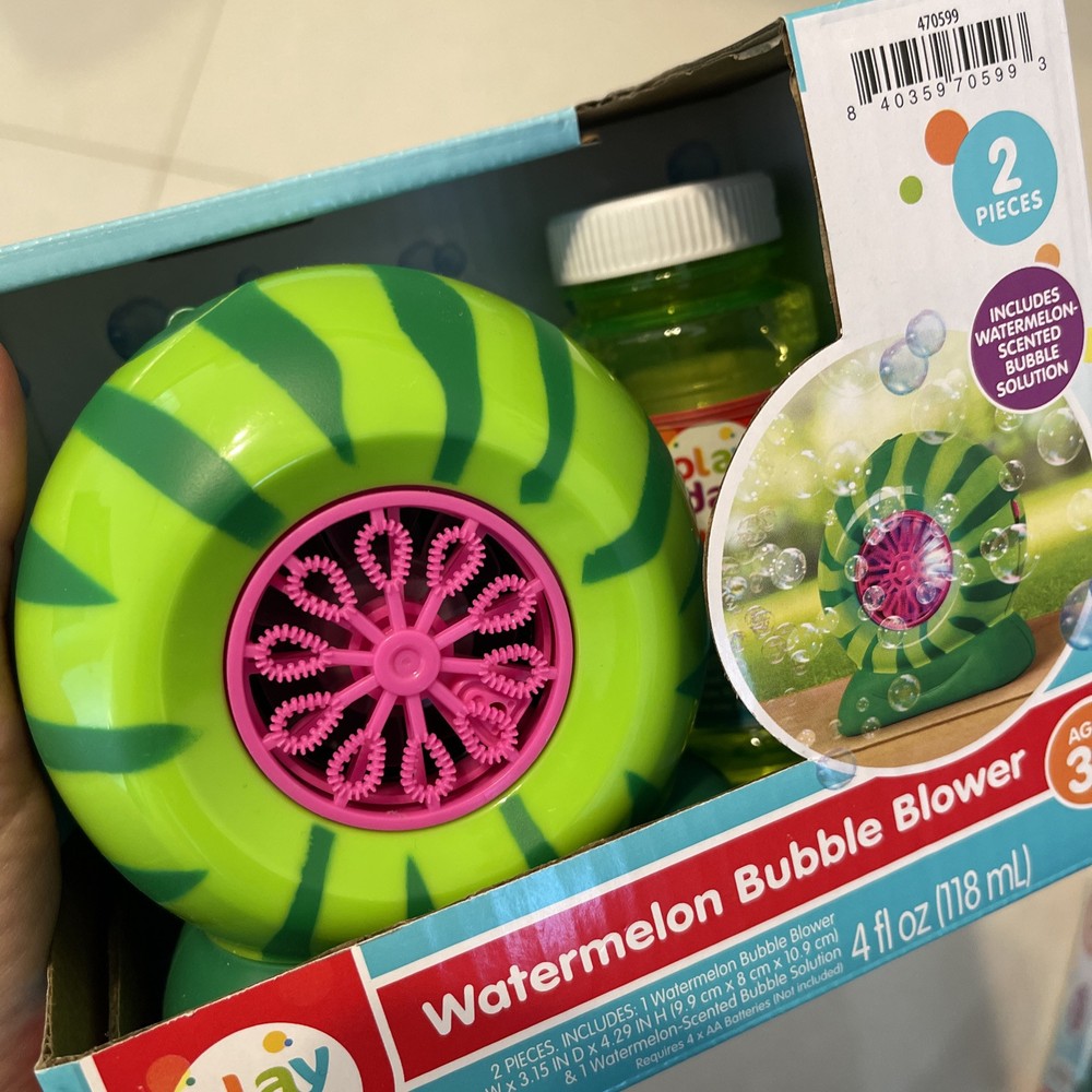 2 Pack play day bubbles Blower Strawberry & Watermelon