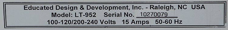ED&D/Educated Design & Development LT-952 15 A Digital Leakage Current Tester