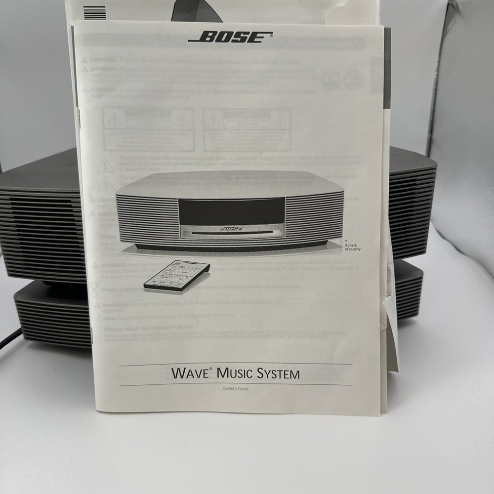 Bose Wave Music System and Bose Wave Multi CD Changer w Remote Tested Working