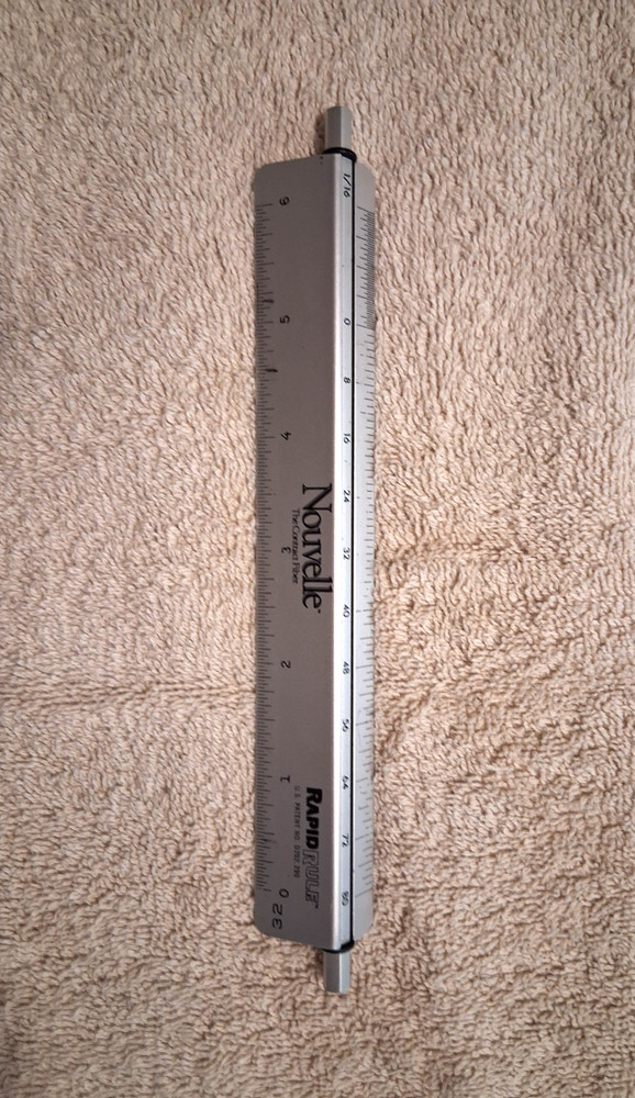 Rapid Rule - 6” Drafting / Architecture - Adjustable Rotating Ruler