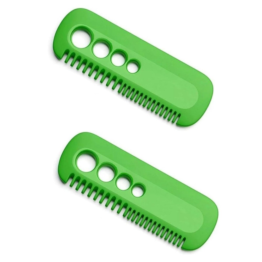 2Pcs Green Leaf Herb Stripper,Vegetable Herb Eliminator Comb Kitchen Herb Lea...