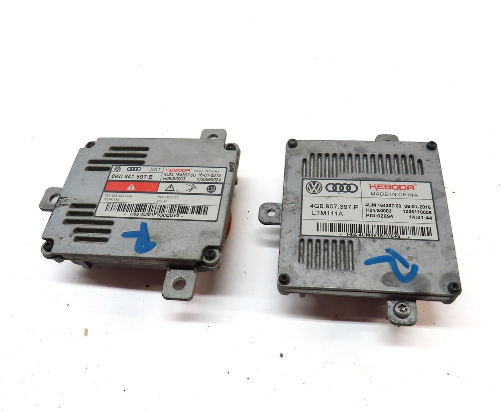 2015 AUDI A3 (8V) FRONT RIGHT PASSENGER HEADLIGHT LAMP LED BALLAST MODULE SET/2