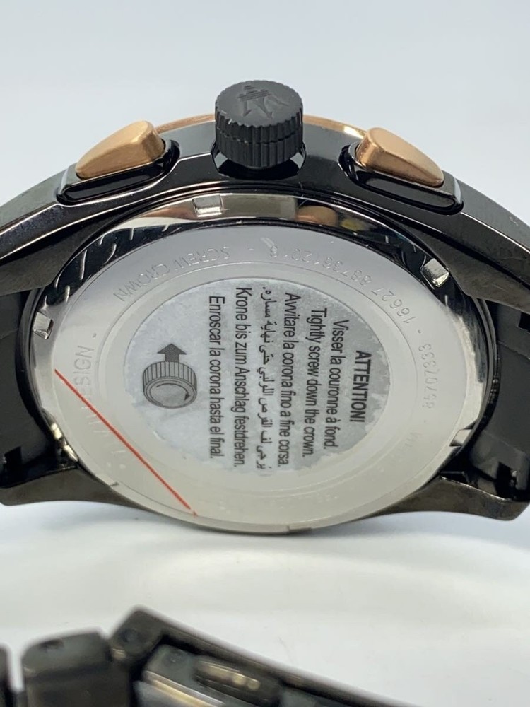 MASERATI Quartz Watch Analog Stainless Black