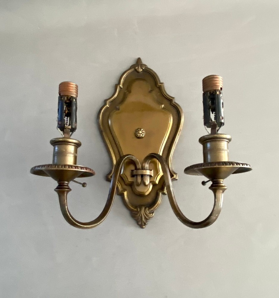 Antique R.P. & Co. Bronze Wall Sconce