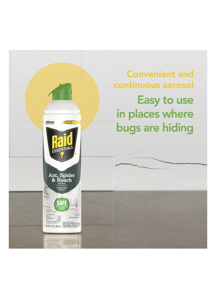 Raid Essentials Ant, Spider & Roach Killer 10 oz.