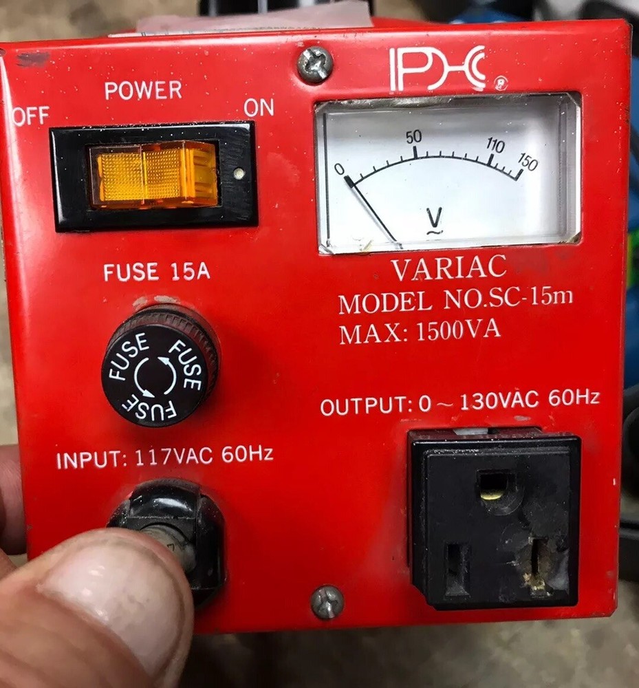 VARIAC TRANSFORMER SC-15M Slide Regulator