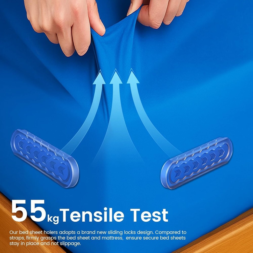Secure Bed Lock Sheet Holders for All Sizes - Easy Installation & Sleep Comfort
