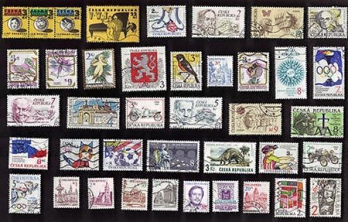 50 CZECH REPUBLIC post 1991 STAMPS