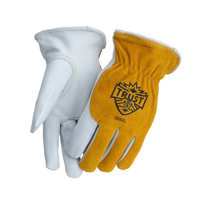 Trust Protection 3060S Select Top Grain/Split Cowhide Drivers Glove, Small