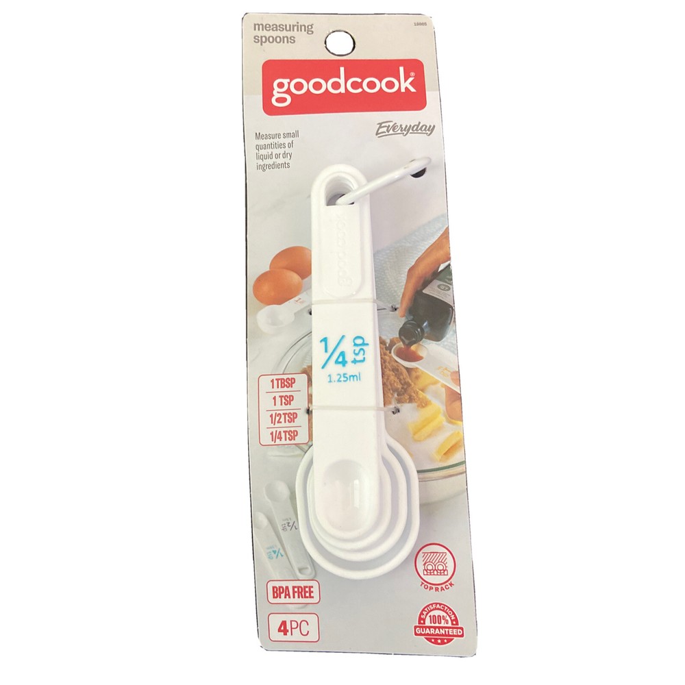 GoodCook 4-Pack Big Number Measuring Spoons
