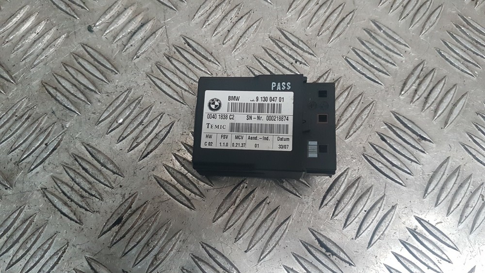 2007 BMW 3 SERIES E92 SEATBELT CONTROL MODULE 9130047
