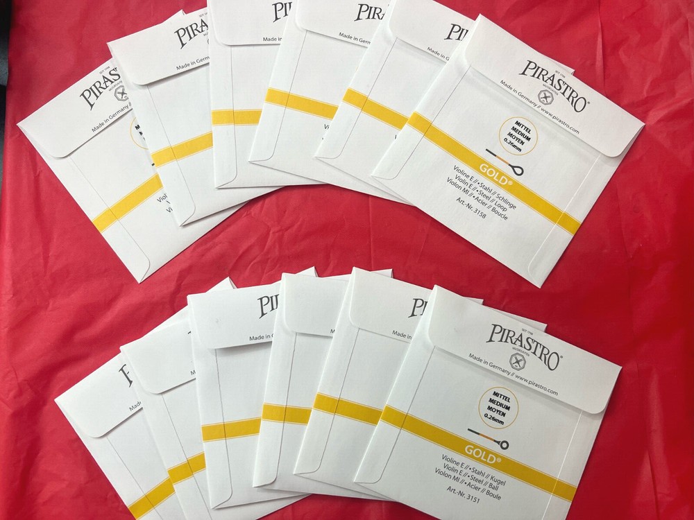 ** 100% Authentic**Tonica Violin String Set 4/4 -Gold Label E ( Ball or Loop)