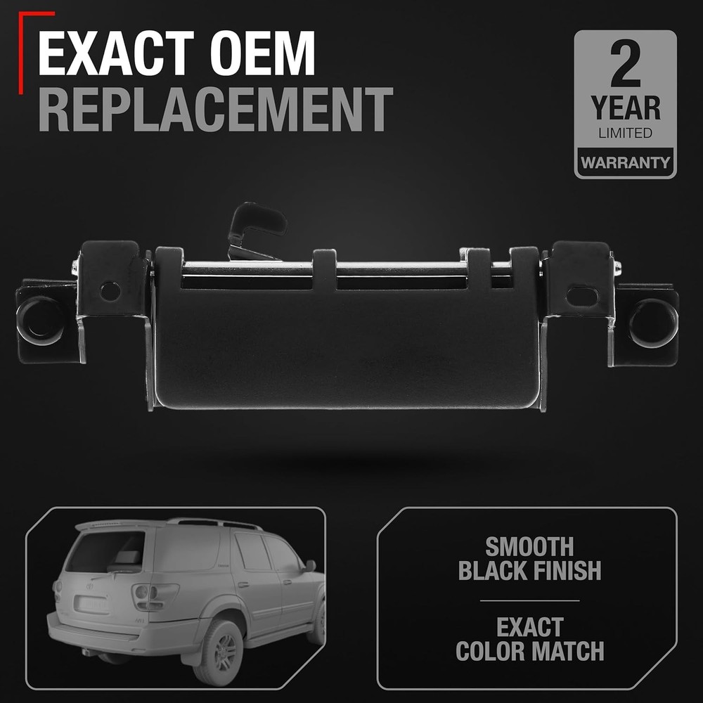 Tailgate Handle Assembly Replacement - Compatible with 2001-2007 Sequoia Plastic