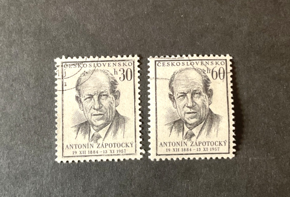 Stamps Czechoslovakia Scott #829-30 used
