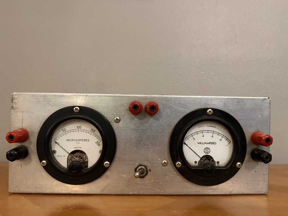 Weston MicroAmperes And Simpson Milliamperes Not Tested.